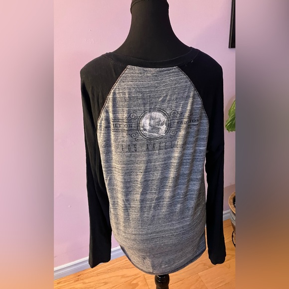 Mens long sleeve 2-tone v-neck top size M - Picture 3 of 4